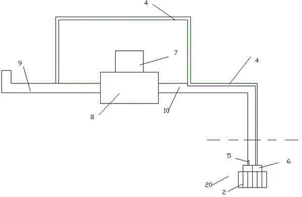 Water pumping device with layered structure sealing strip and ball thrust bearing