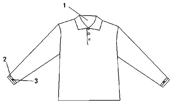 Layered garment allowing sleeves to be conveniently rolled up