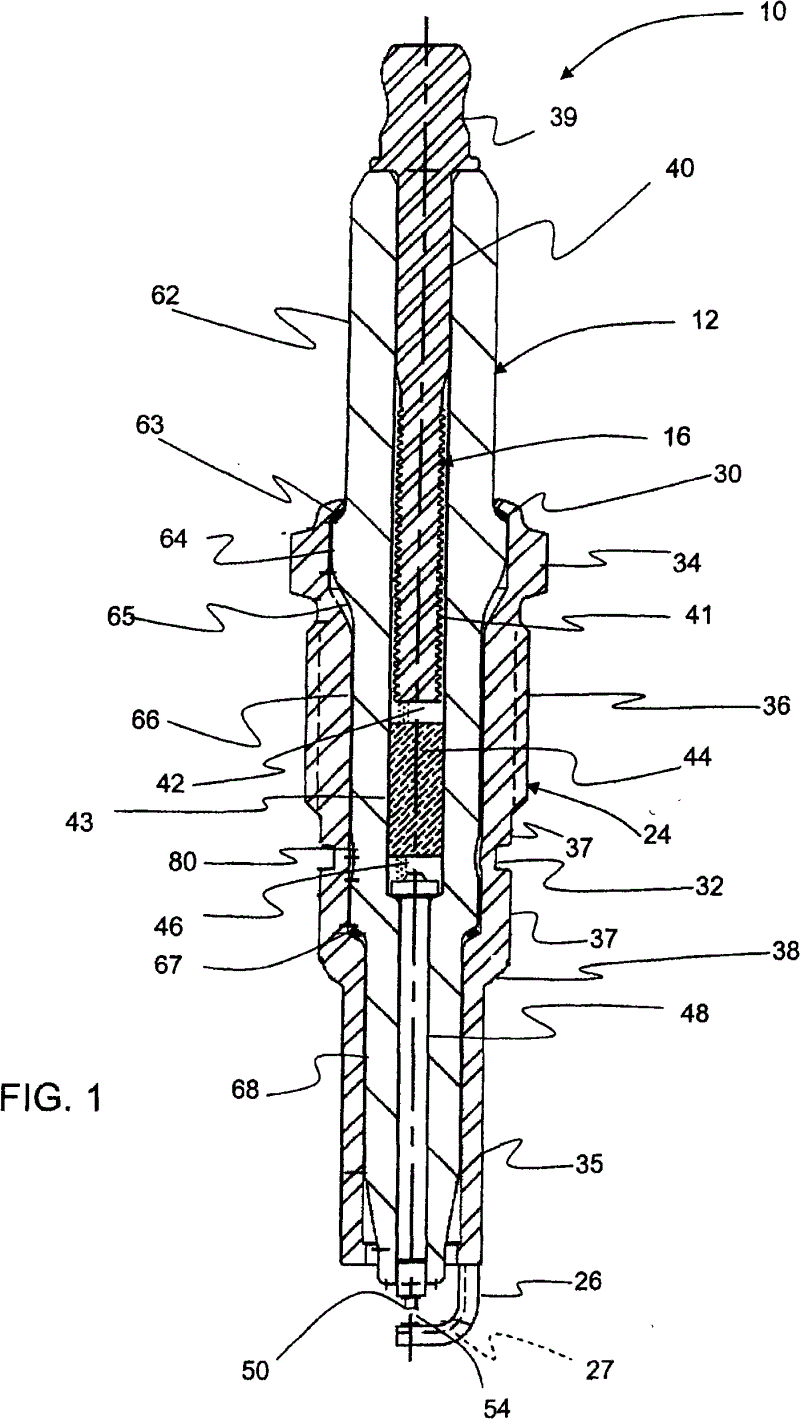 One piece shell high thread spark plug