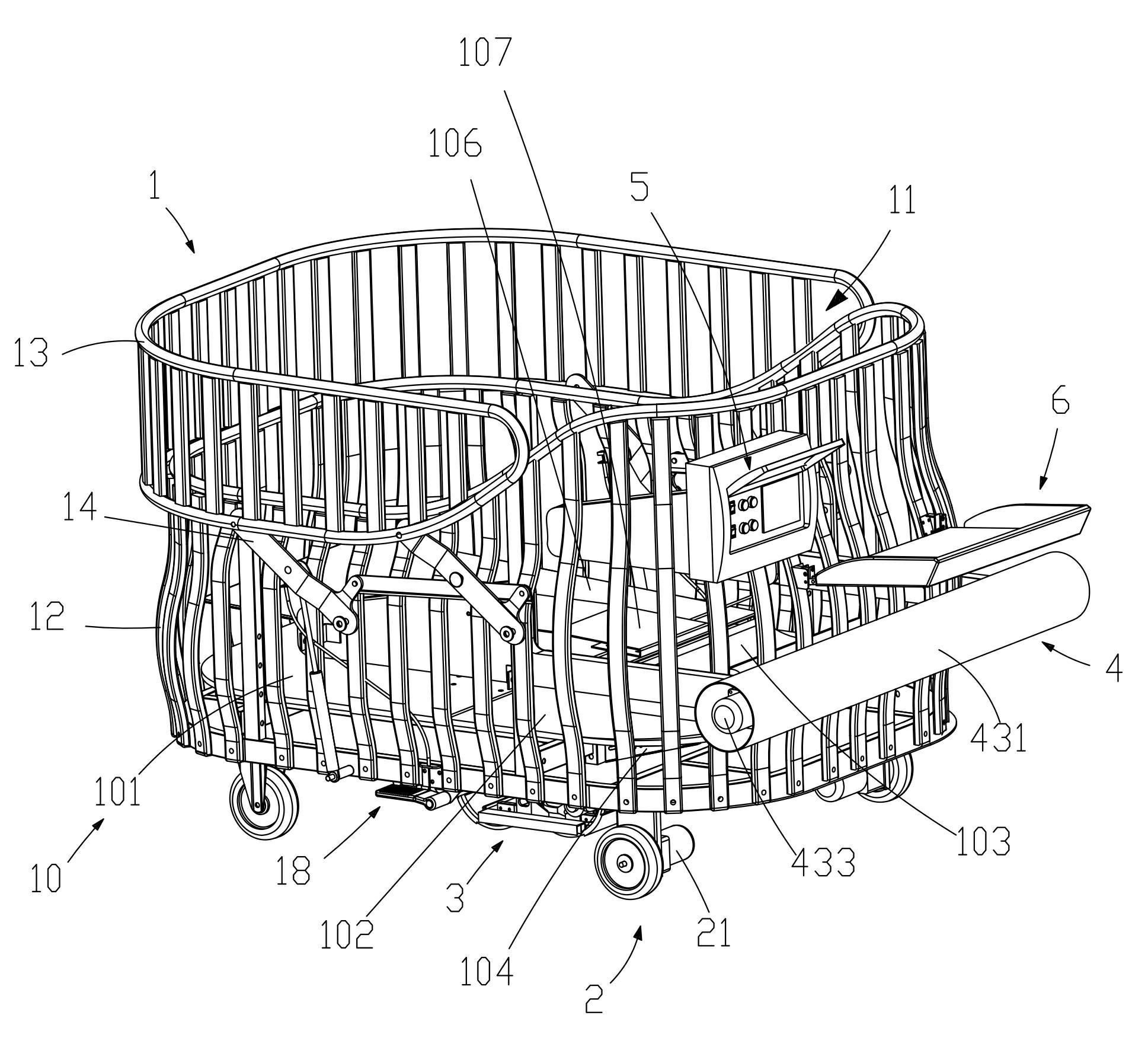 Intelligent bed trolley for infant