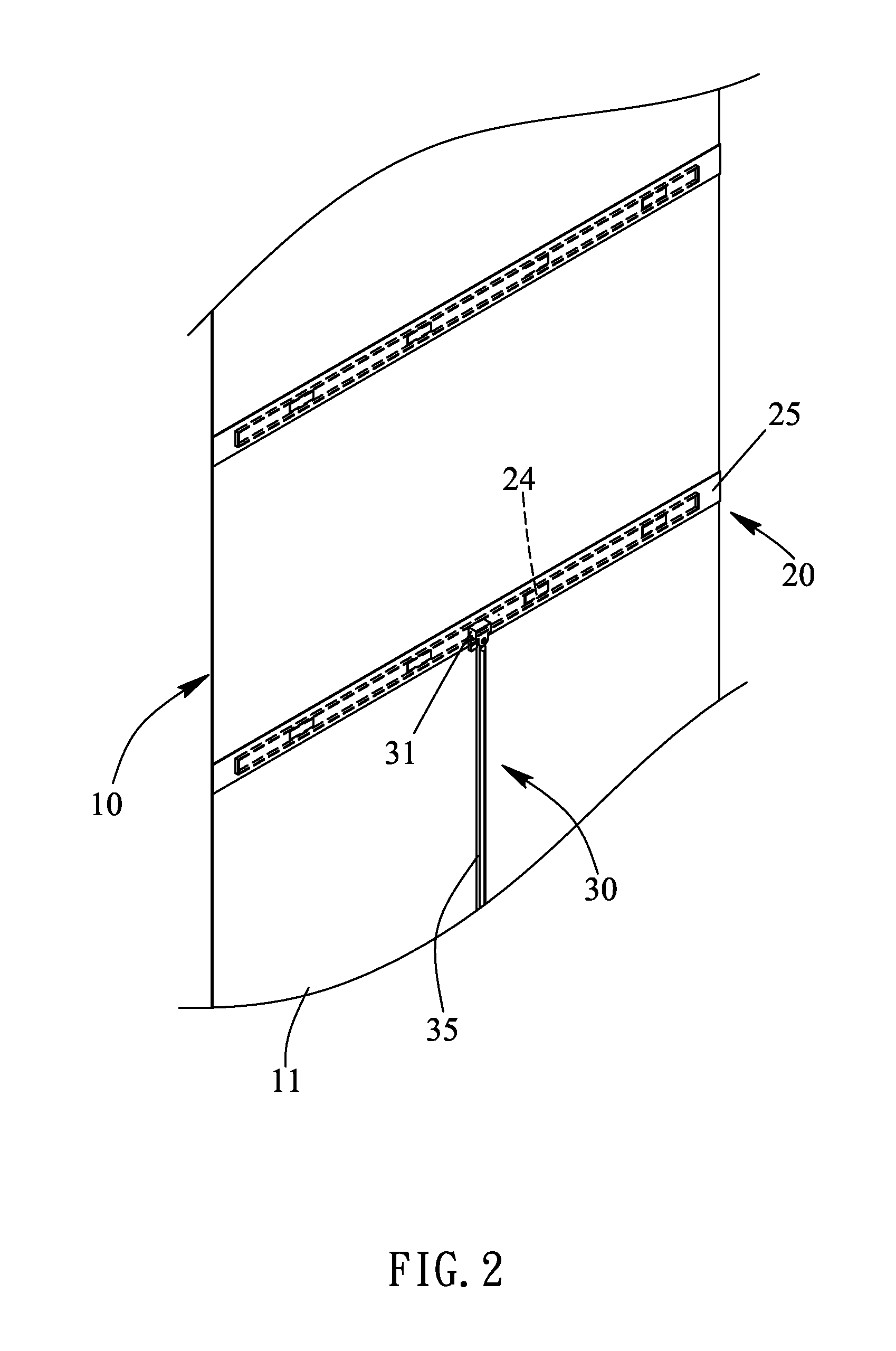 Cordless curtain with magnetic operation system