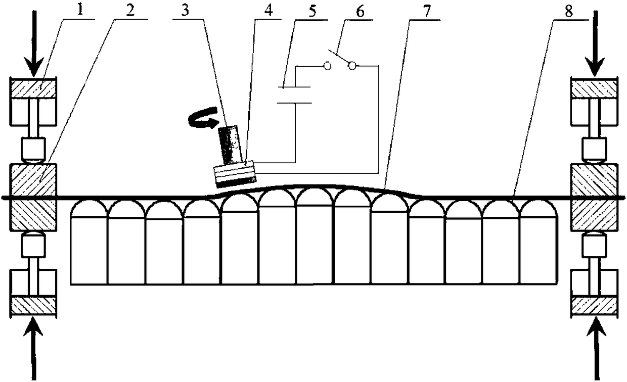 An Electromagnetic Progressive Flexible Composite Forming Method