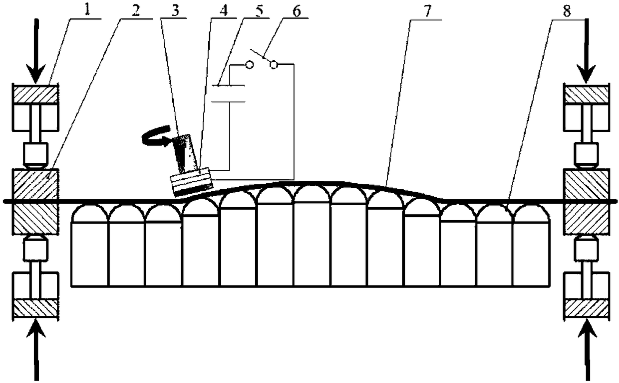 An Electromagnetic Progressive Flexible Composite Forming Method