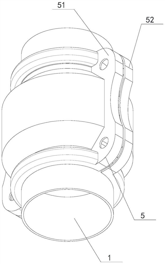 Pipeline connecting structure suitable for pipeline positive and negative pressure transportation