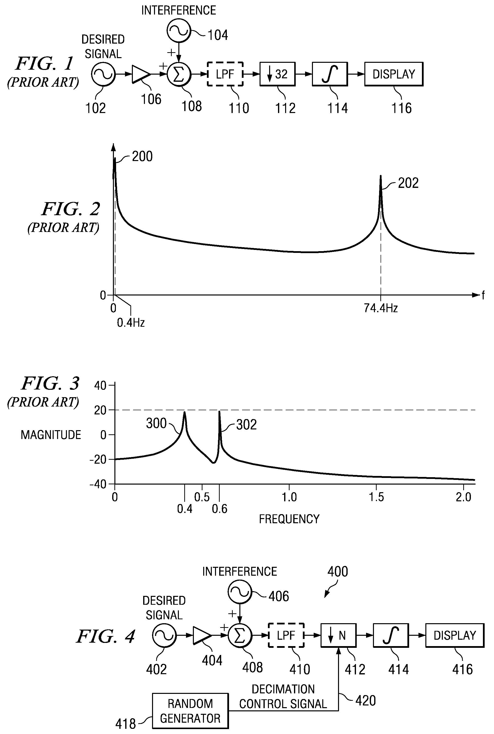 System for suppressing aliasing interferers in decimating and sub-sampling systems