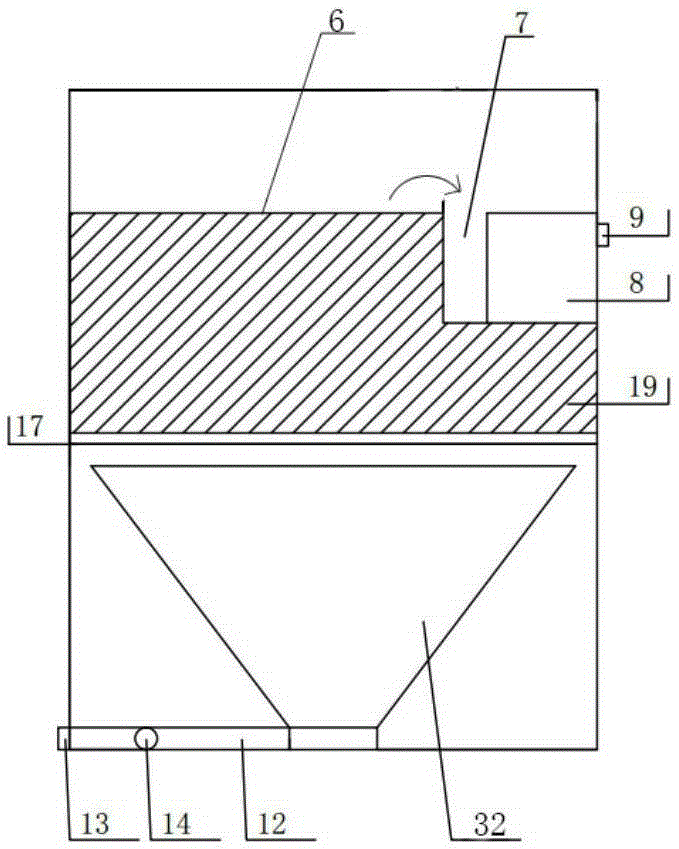 Integrated sewage treatment device