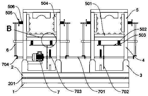 Neurological lower limb nursing massaging device