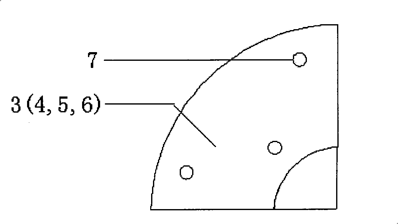 Framework-taking optical fiber ring detaching device of optic fiber gyroscope