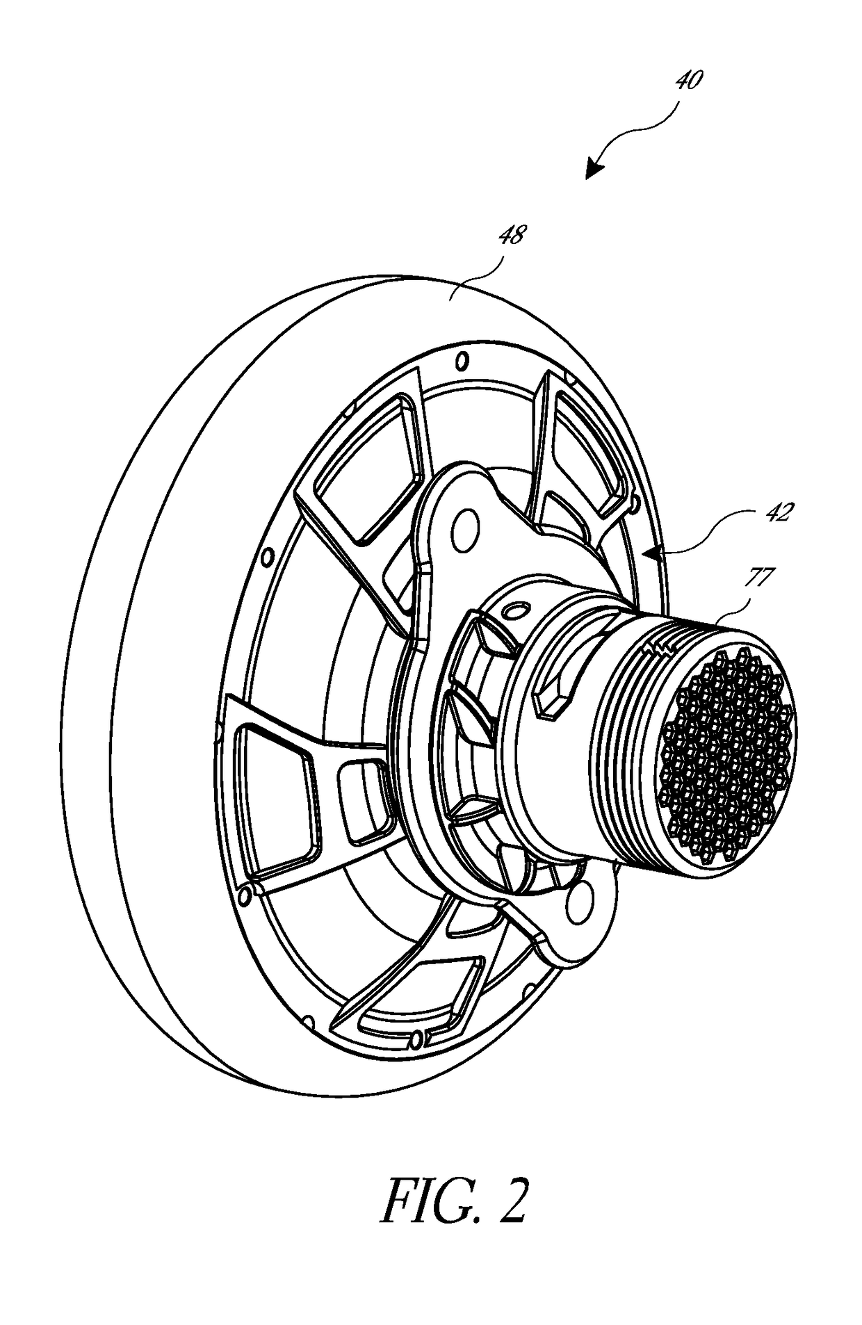 Hub motor arrangement or vehicle with hub motor arrangement