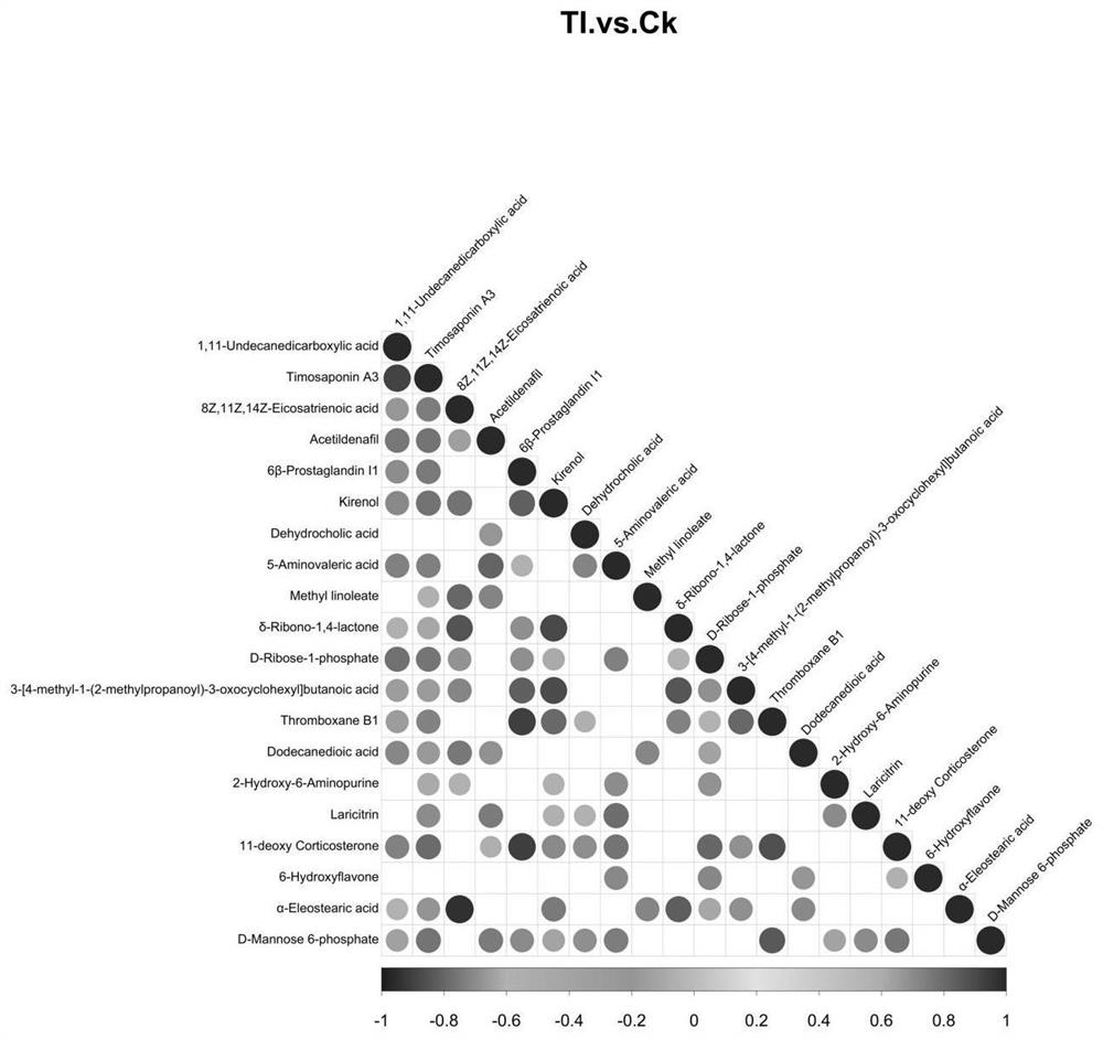 Method forminingindustrial cannabis sativa hormone regulation response genes based on metabonomics technology