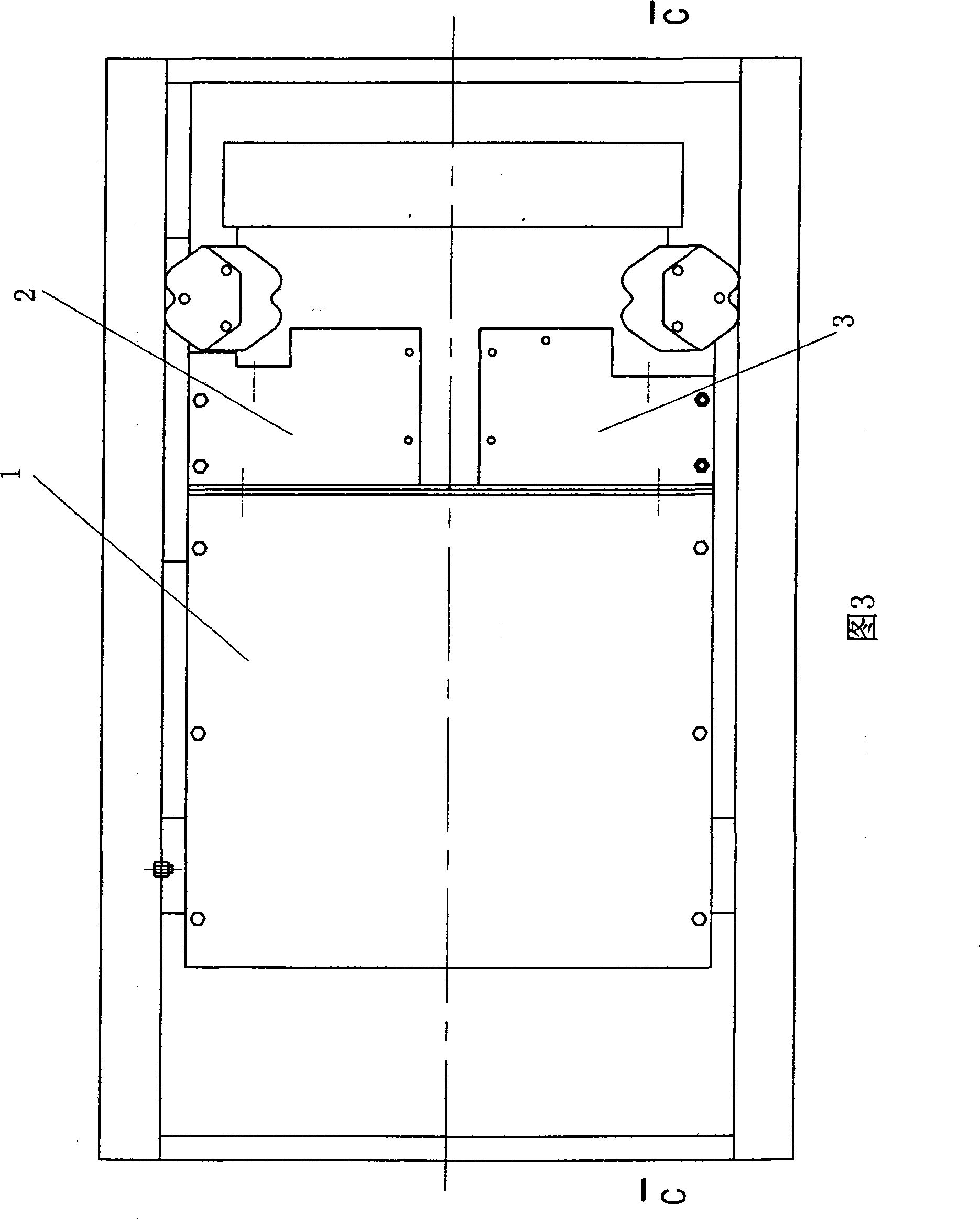 Cooling air duct of air cooling double cylinder diesel generator