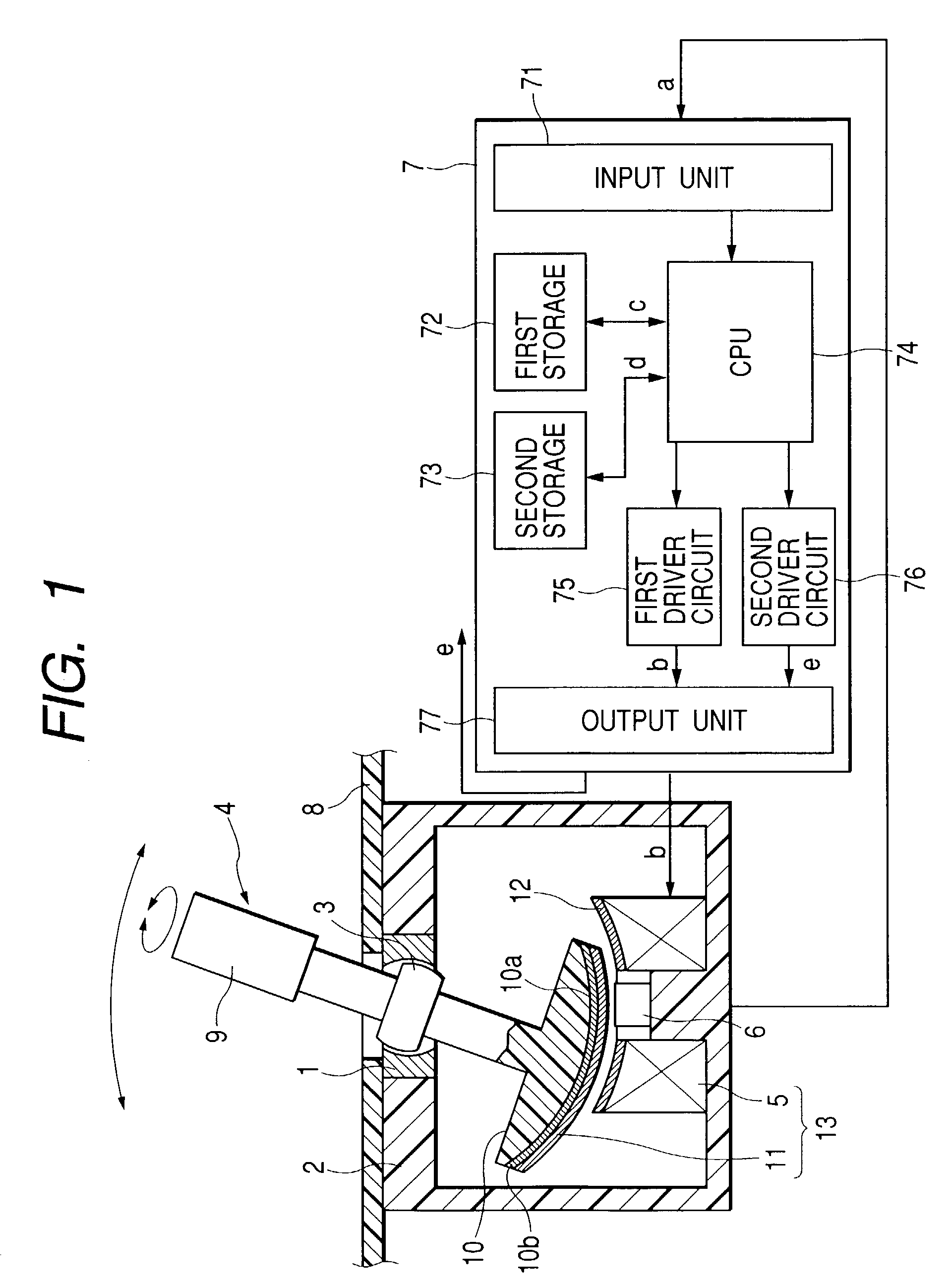 Lever handle type haptic input apparatus equipped with electromagnetic brake