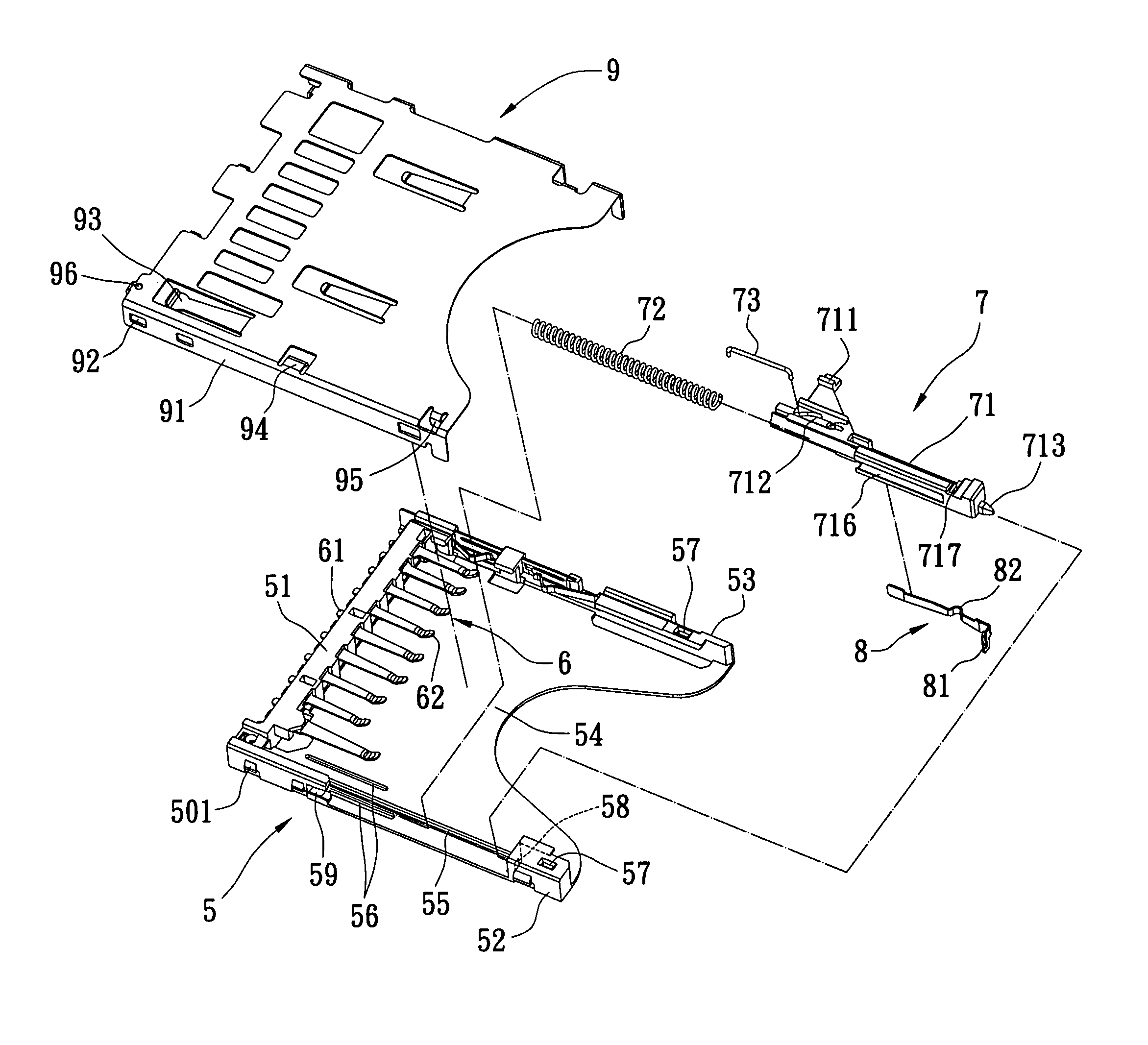 Electrical card connector