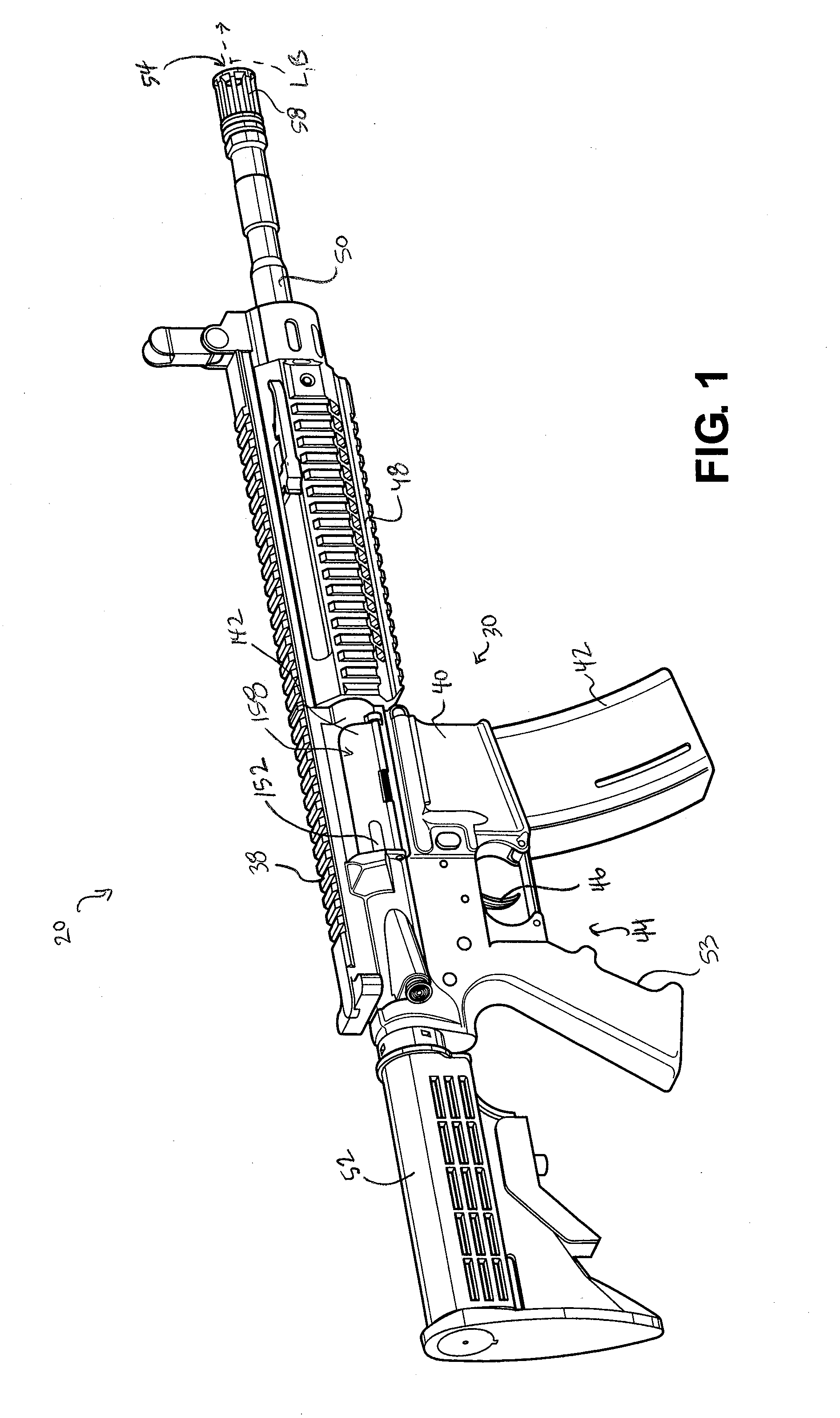 Firearm having a debris shield