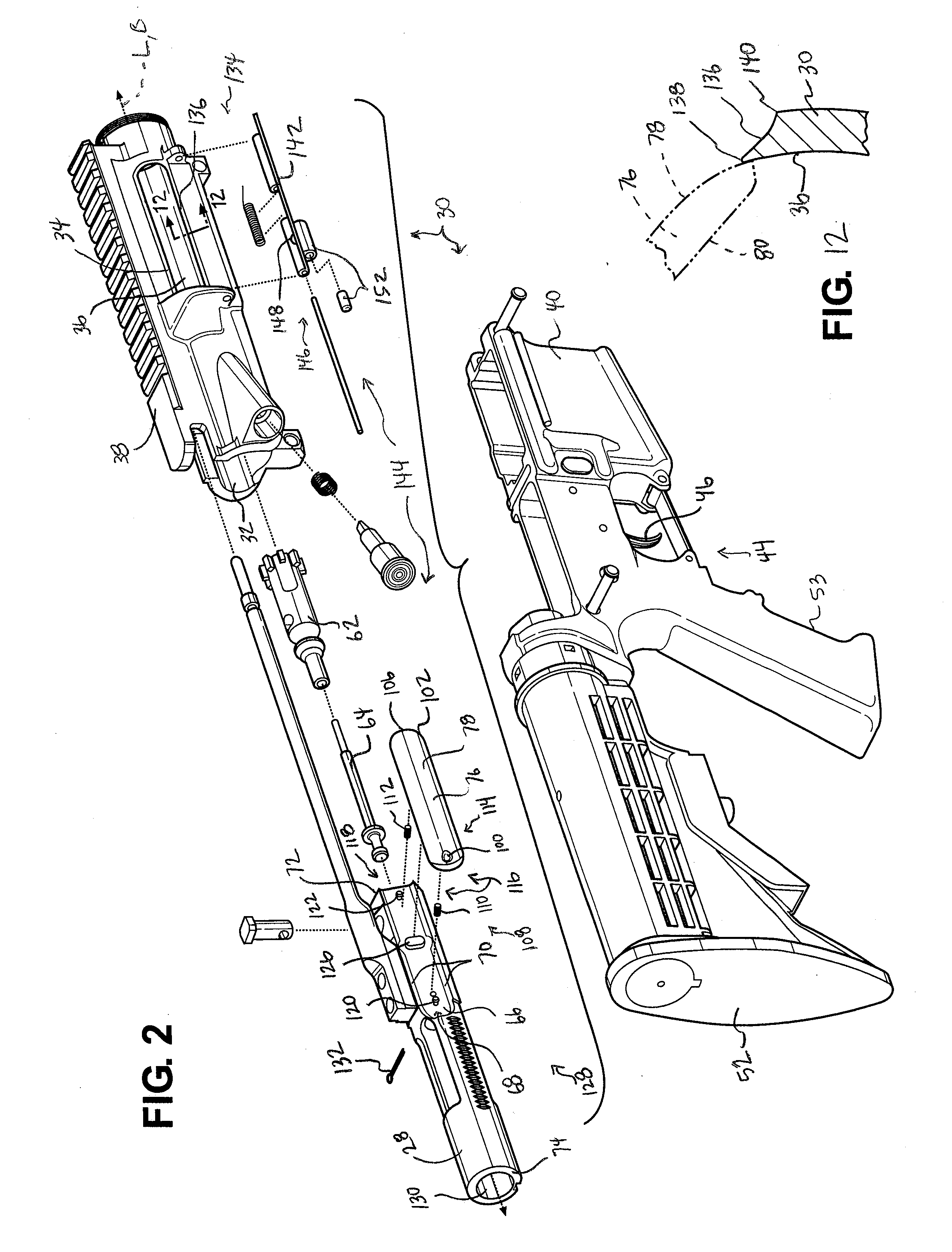 Firearm having a debris shield