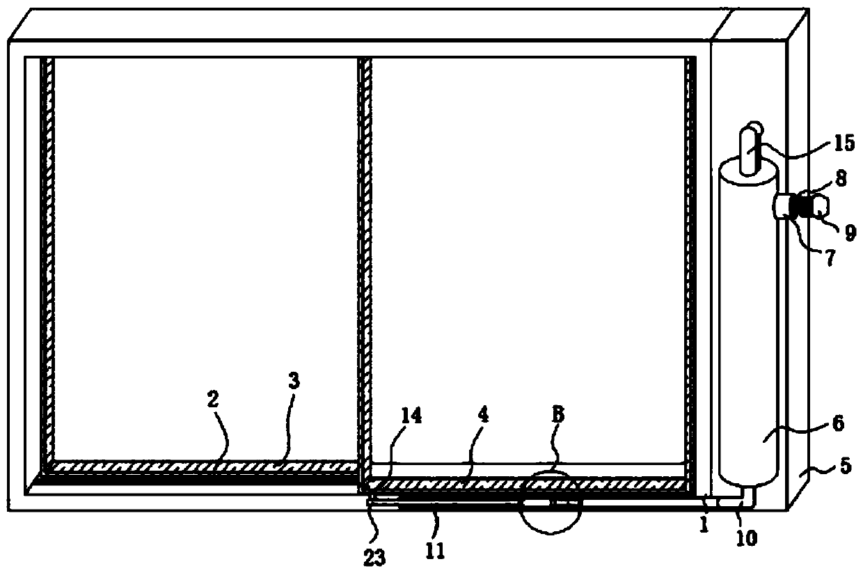 Automatic air exchange window and use method