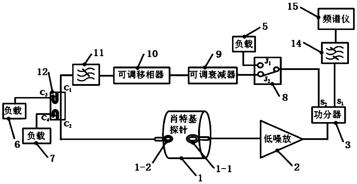 Resonant Schottky probe device and method of using same