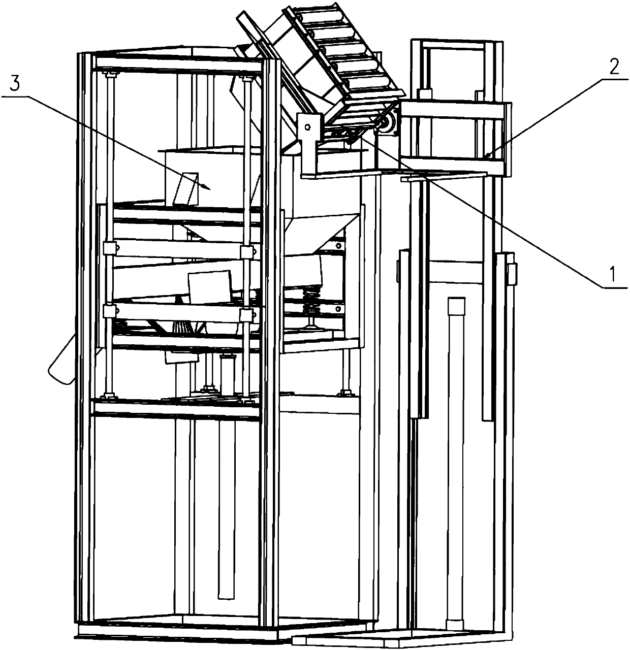 Large-thermal-field automatic loading device and method