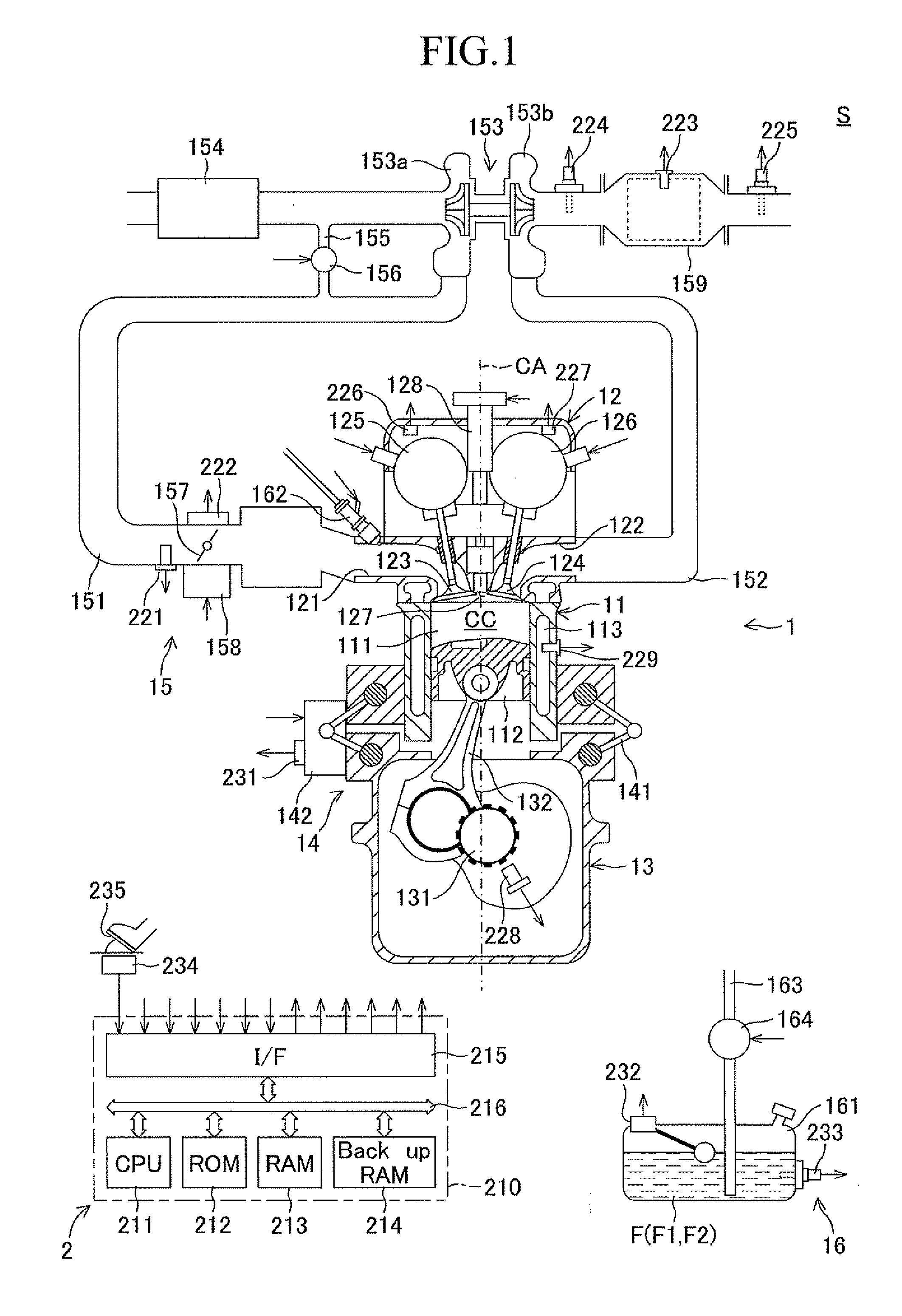 Internal combustion engine controller