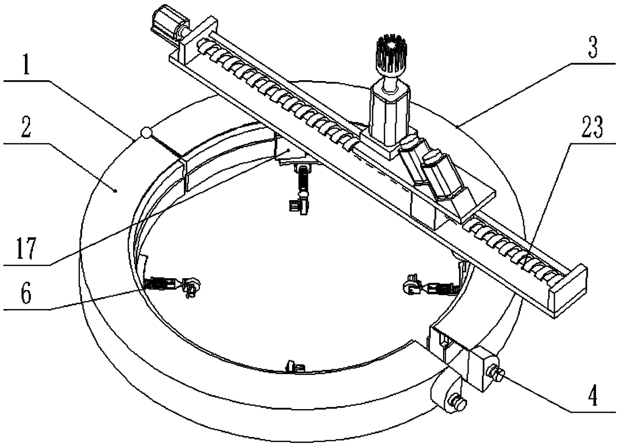 A device for removing birds' nests from electric poles