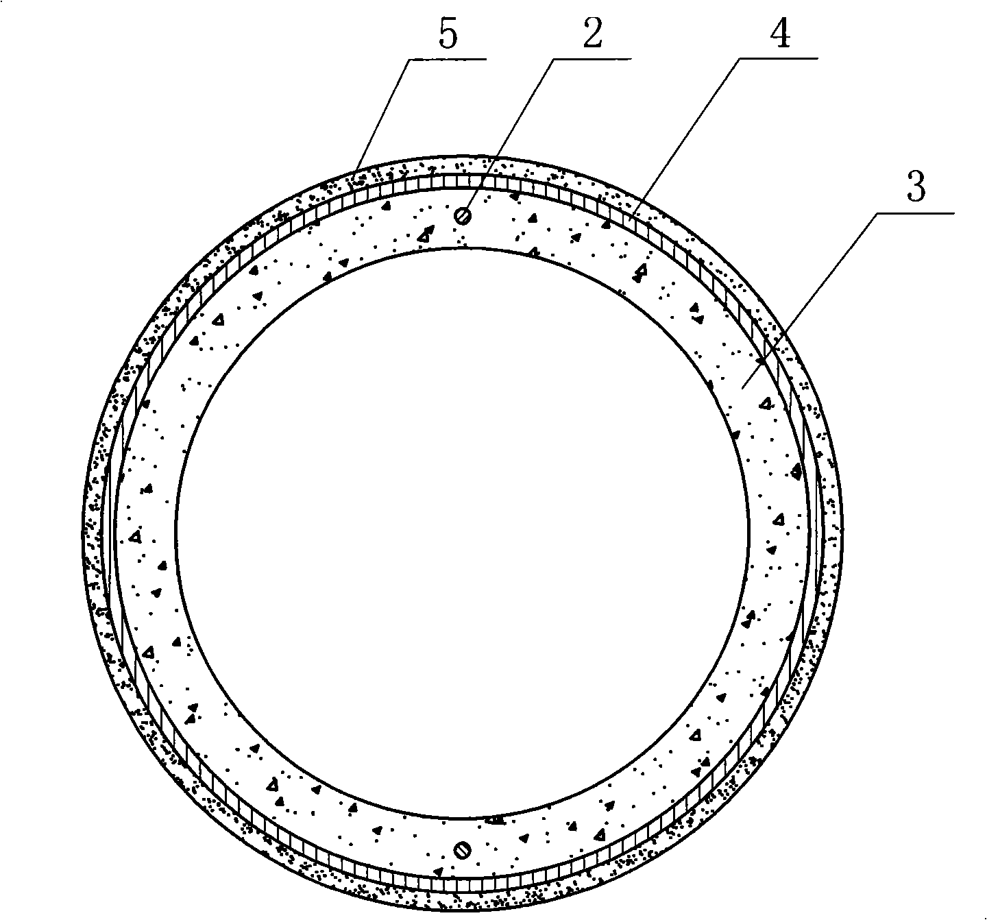 Steel bell and spigot prestress thin wall concrete pipe