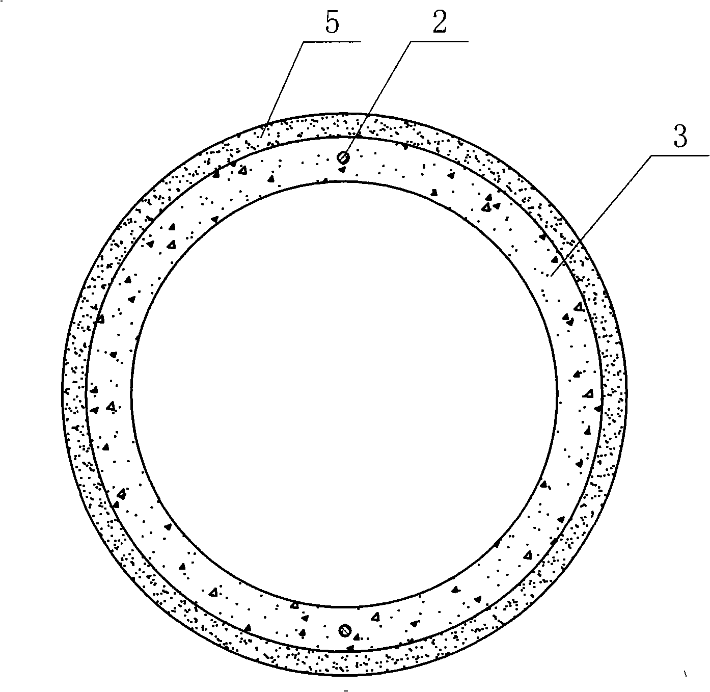 Steel bell and spigot prestress thin wall concrete pipe