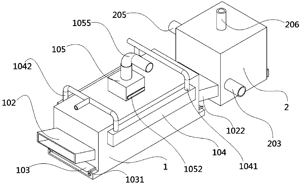 High-temperature slag and waste heat recovery treatment device thereof