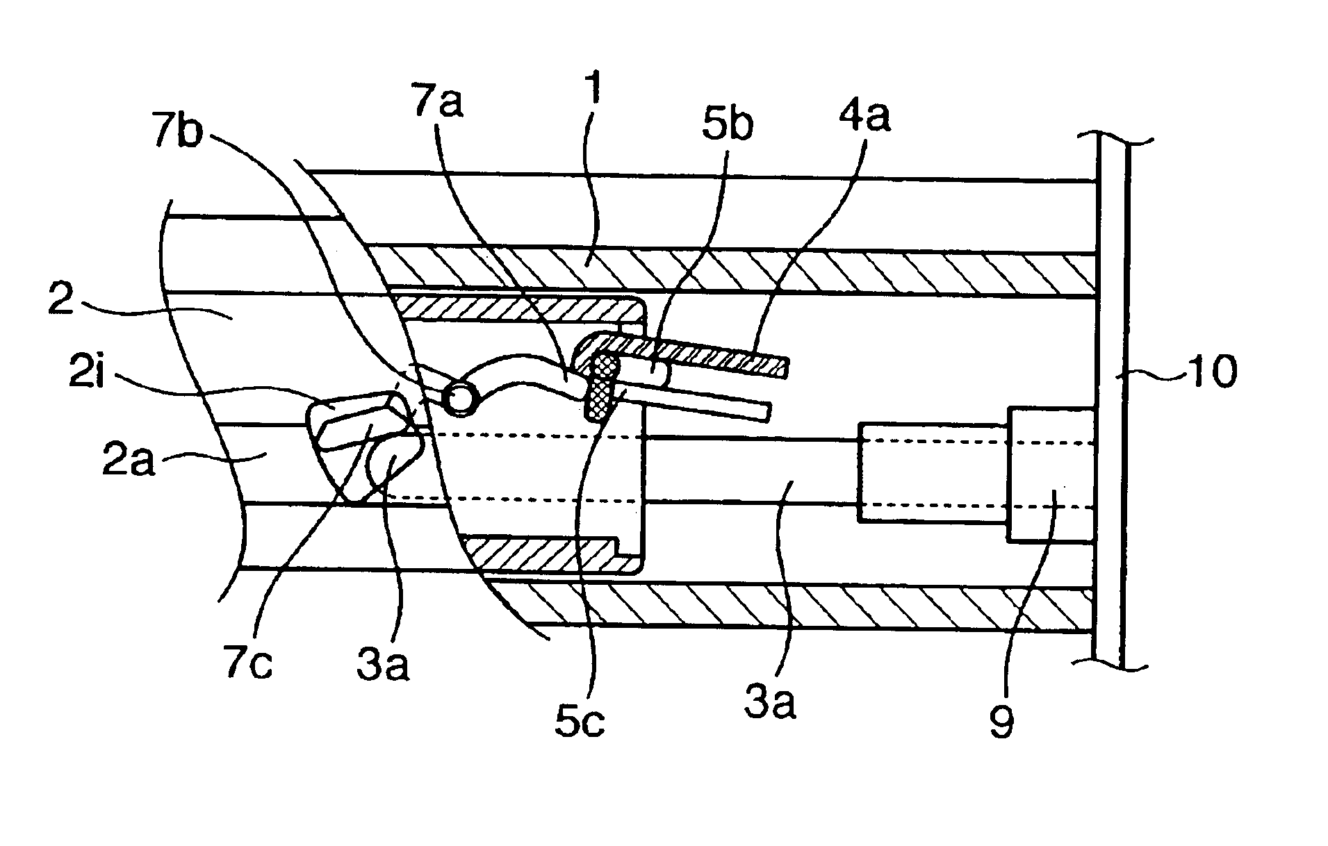 Electronic component storing case and electronic device