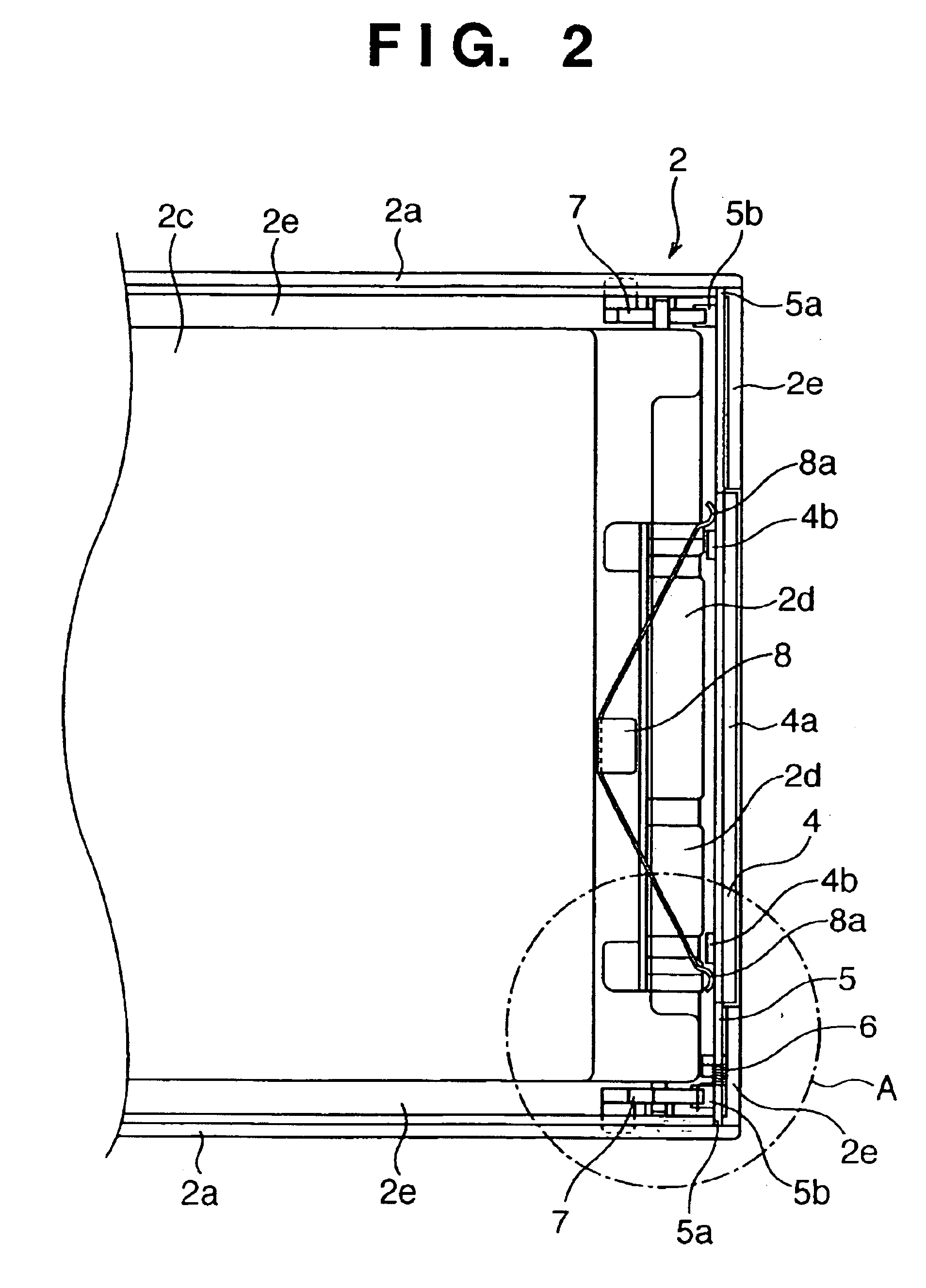 Electronic component storing case and electronic device