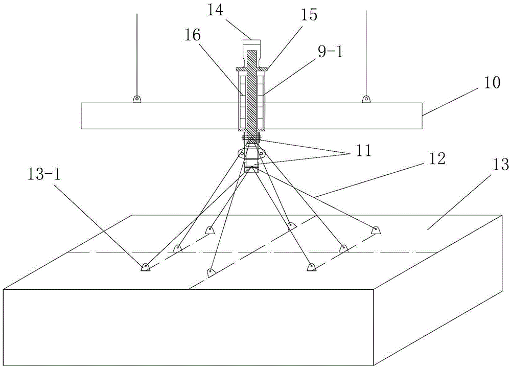 Rotary hoisting equipment for stiffening beam of suspension bridge and erecting method of stiffening beam