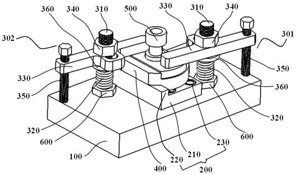 Clamping device for tubular elastic parts