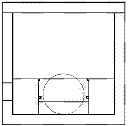 Automatic hydraulic control leaping weir initial rainwater catch basin and flow closure method