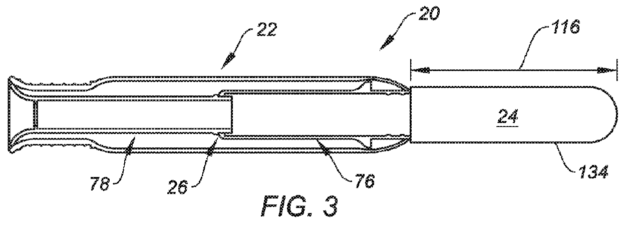 Compact tampon applicator with two-piece plunger