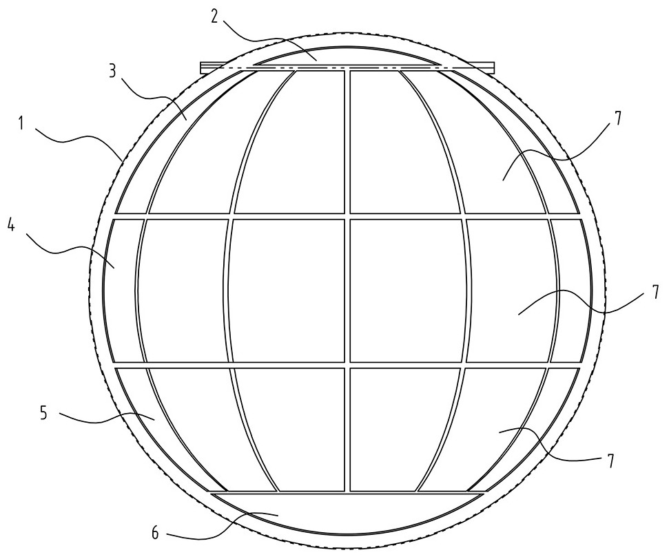 A melon petal heat sink