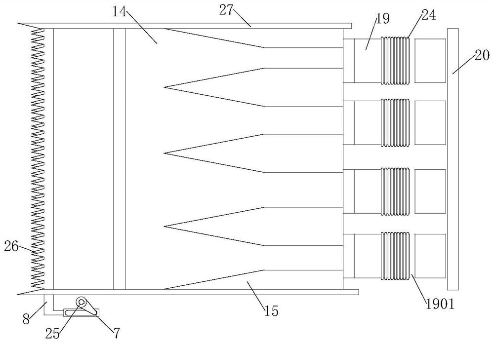 A greenhouse vegetable planting automatic harvesting device