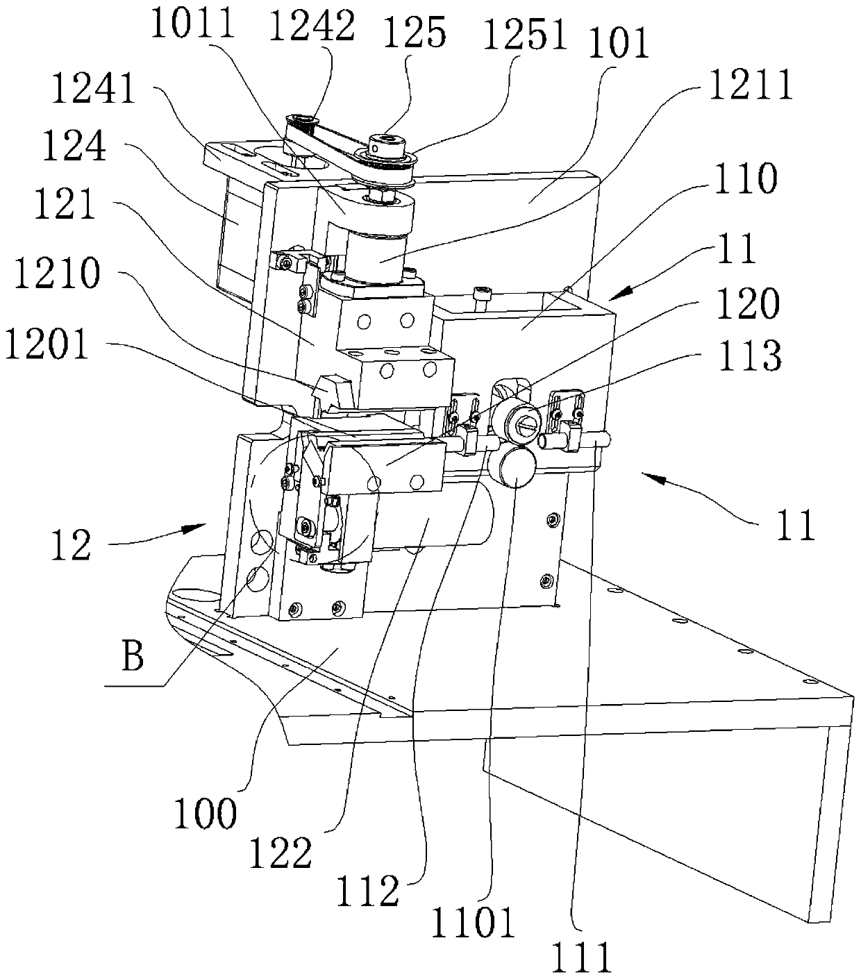 Automatic flanging machine