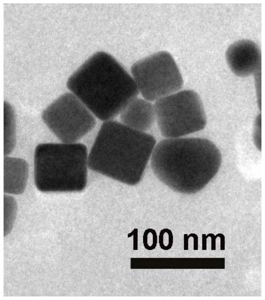 A kind of silver cube/flower-like silica core-shell nanomaterial and its preparation method and application