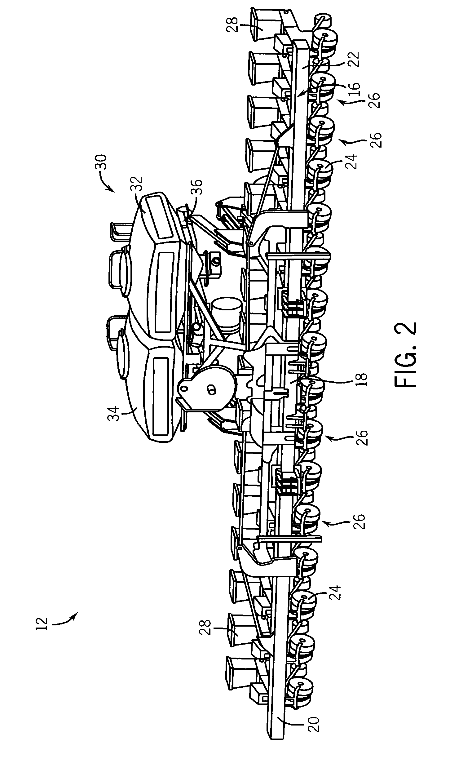 Central Bulk Fill System Having Stowable Ladder For Stack-Fold Farm Implement