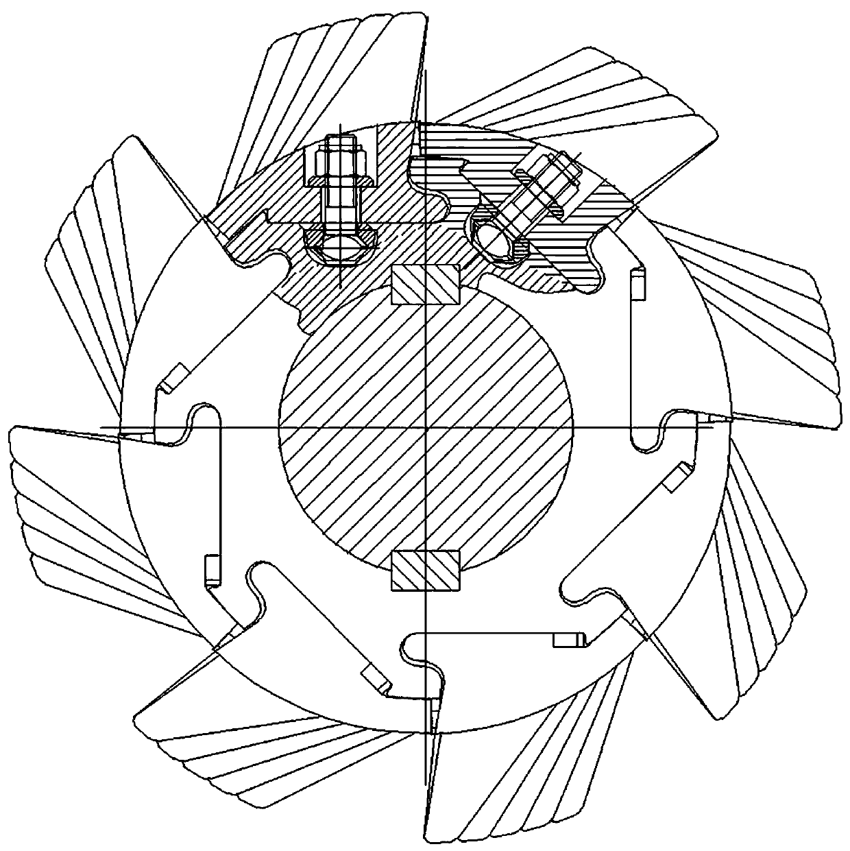 Tooth roller structure of double-tooth-roller type power crusher