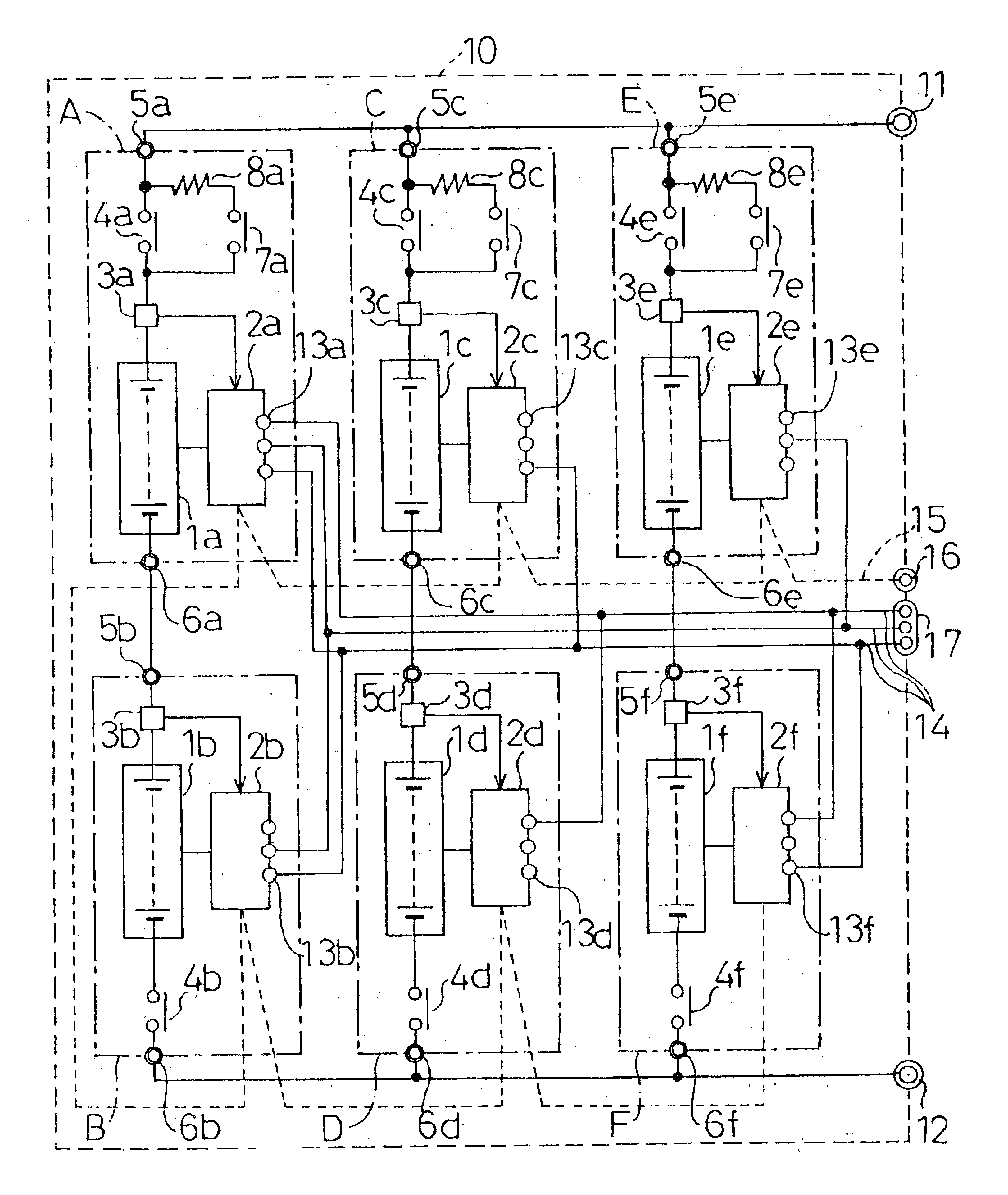 Battery power source device, method for controlling the same, and method for providing address