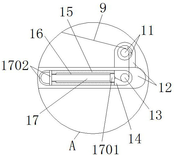 An auxiliary training device capable of performing recovery exercises on arms and legs at the same time