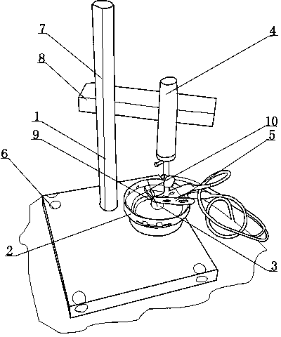 Electrochemical measurement-based method and device for measuring thickness of copper wire plating