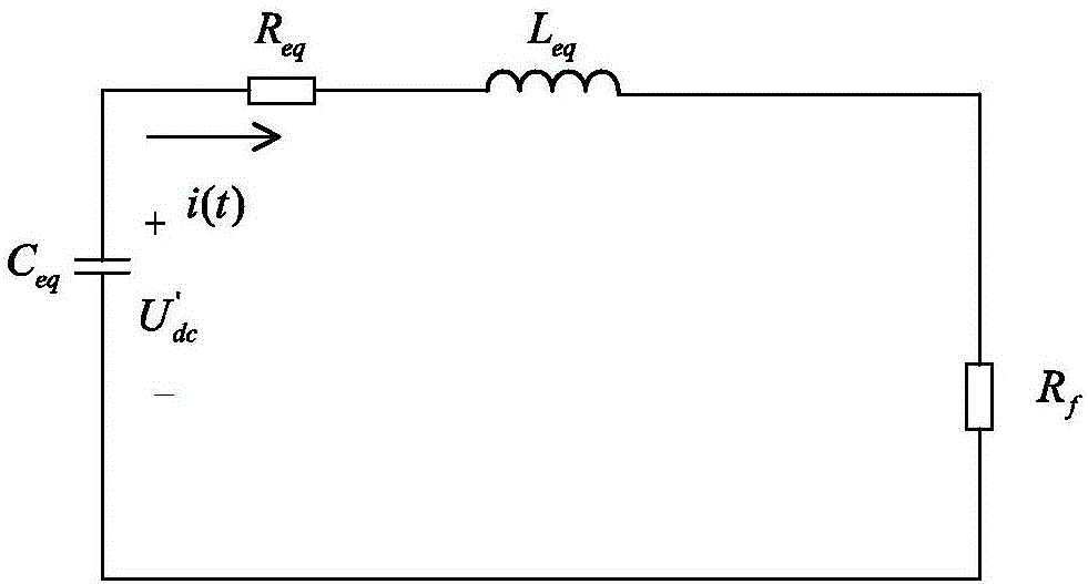 Direct current power distribution network line single-pole ground fault locating method