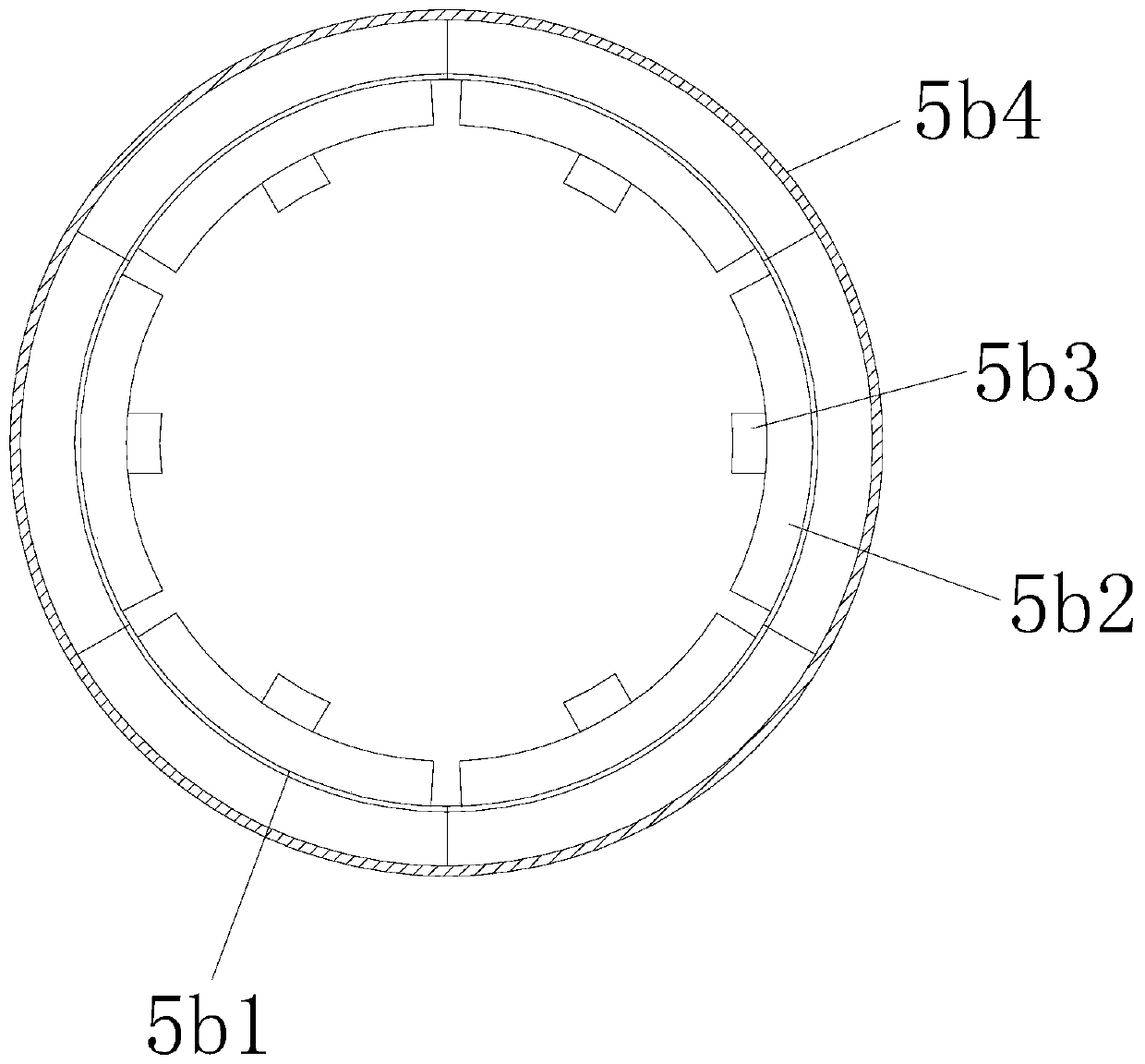 Forging die for rotary forging of forging steel brake disc of high-speed train