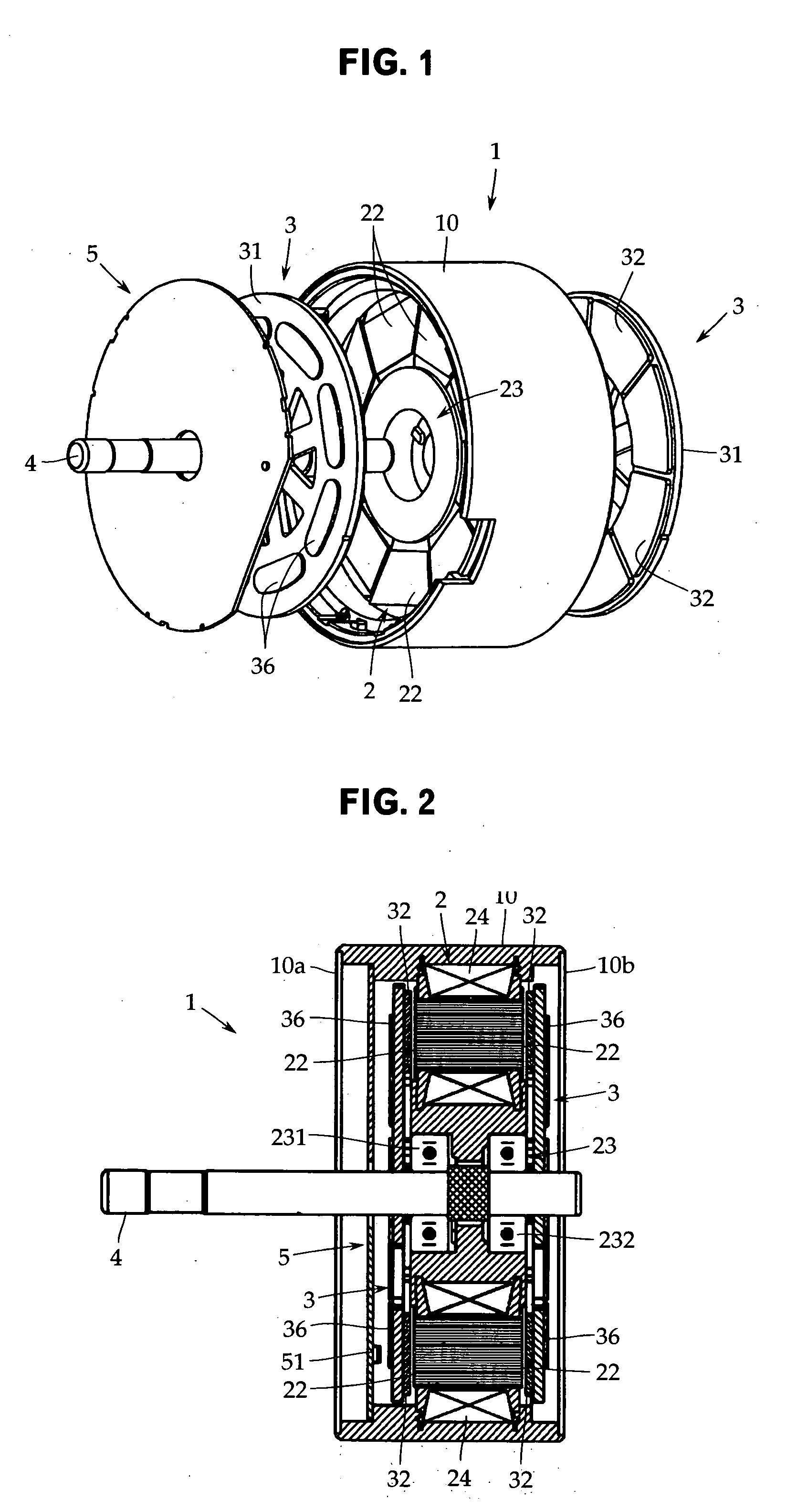 Axial air-gap electronic motor