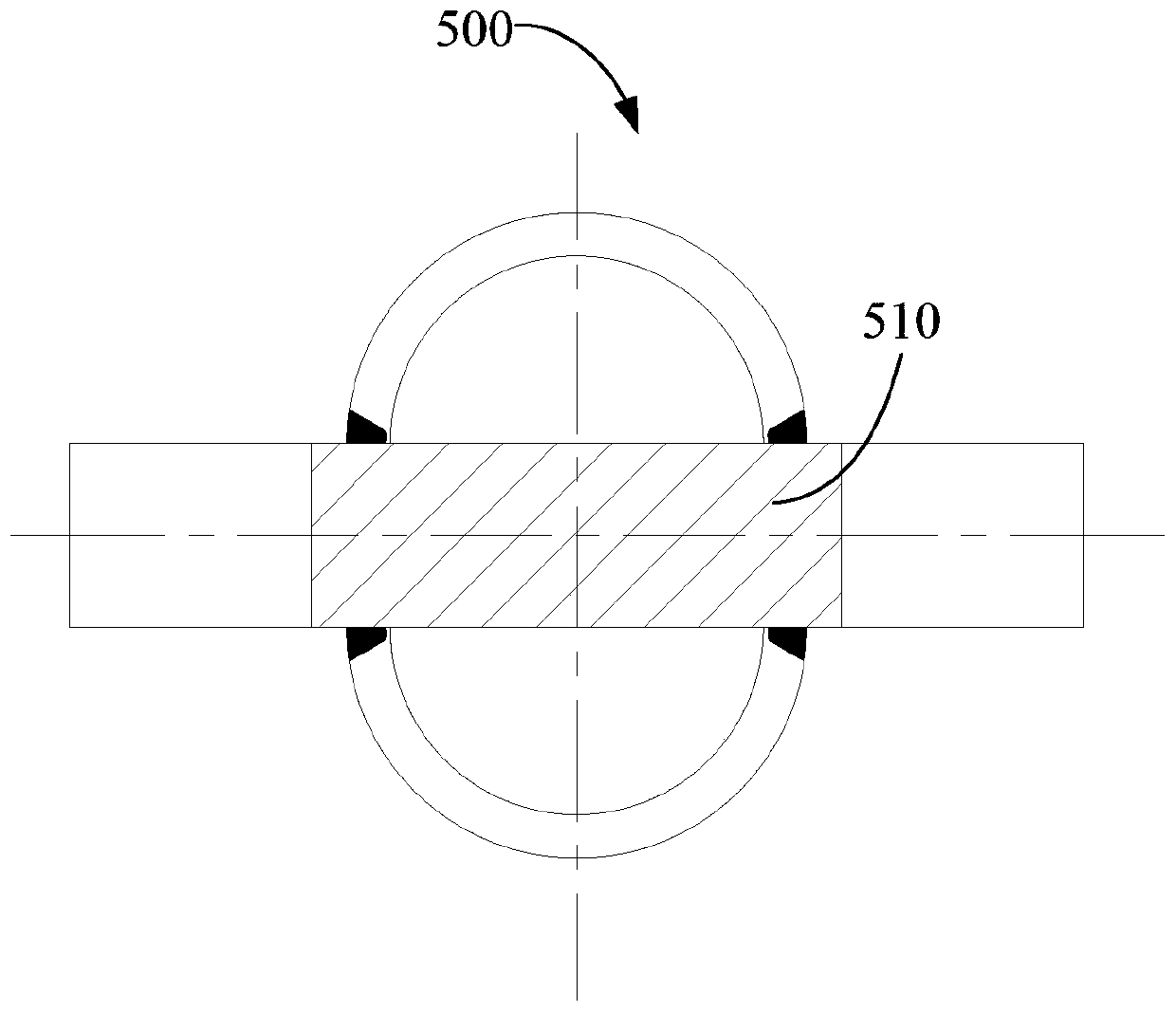 Main chord pipe and design method thereof and pile leg