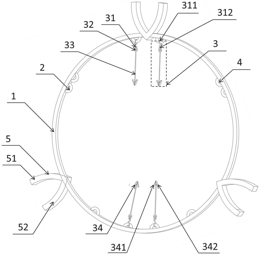 Auxiliary clothes hanger of clothes dryer and clothes dryer