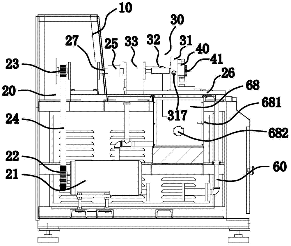 Horizontal type test equipment for oil pump