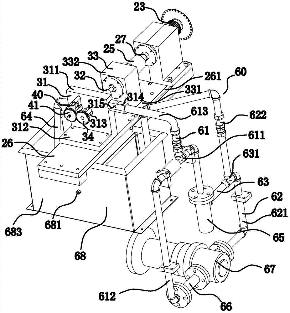 Horizontal type test equipment for oil pump