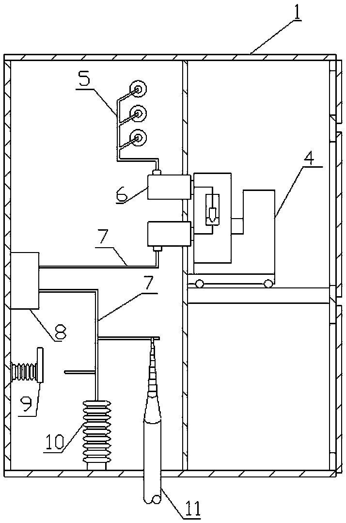 An intelligent non-electrical protection device and control method for an electric high-voltage switchgear